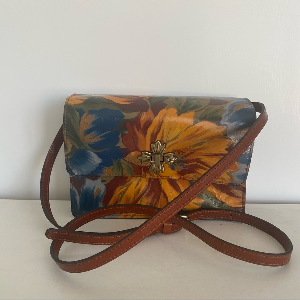 PATRICIA NASH “Consilina” Merigold harvest, leather purse